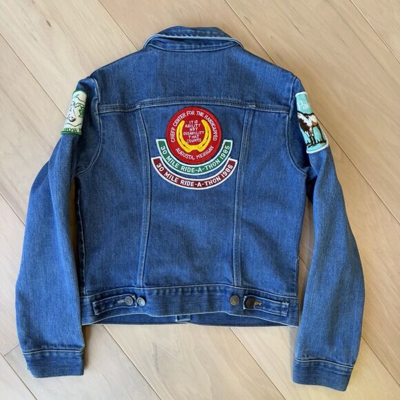 Vintage Sedgefield Denim Jacket 16 Blue 80s FFA Made in USA Horse Racing Western - Picture 8 of 9